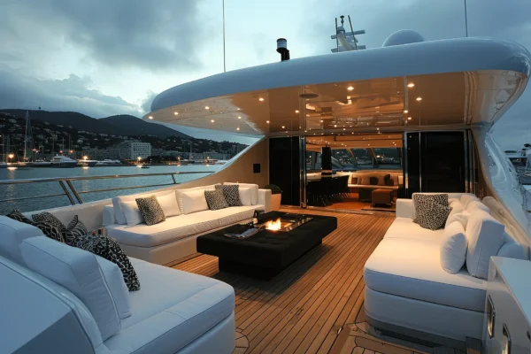 Yacht Sitzgruppe Heckbereich